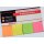 Büroring Haftstreifen 20 x 50 mm 4 x 40 Streifen Papier orange gelb grün pink