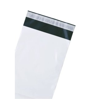 Debapost Textilversandtasche PE weiß 325x400+50 mm gerade Klappe, 60µ