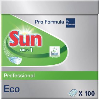 SUN Geschirrspültabs All-in-One ECO, VE = Pack = 100 Tabs