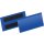 Magnetische Etikettentasche, PP, Format innen: 100 x 38 mm, 1 Pack = 50 Stk., scannertauglich/dokumentenecht, blau