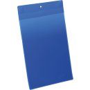 Neodym-Magnettasche A4 hoch blau PP Außenformat:...