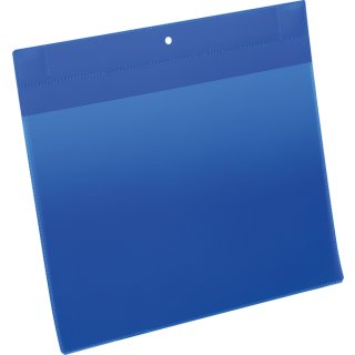 Neodym-Magnettasche für DIN A4 quer, Außenformat: 311 x 280 mm, 1 Pack = 10 Stück, dunkelblau