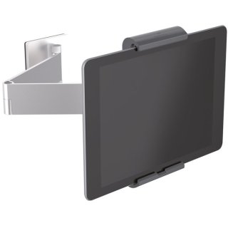 Tablet Holder Wall Arm, für 7-13 Zoll Tablets, 360° drehbar, gummierte Oberfläche, silber metallic