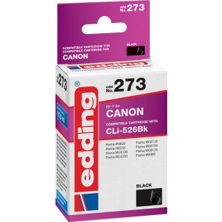 Edding Tinte 273 Canon ersetzt CLI-526BK, 10 ml, schwarz