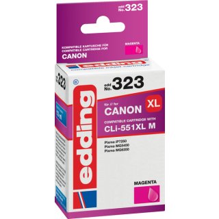 Edding Tinte 323 ersetzt Canon CLI-551XL, 13 ml, magenta