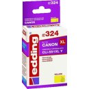 Edding Tinte 324 ersetzt Canon CLI-551XL, 13 ml, gelb