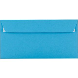 Briefumschlag DIN C5/6, ohne Fenster, haftklebend, intensive blue, 100g/qm, 250 Stück
