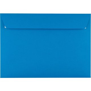 Briefumschlag DIN C4, ohne Fenster, haftklebend, königsblau, 120g/qm, 200 Stück