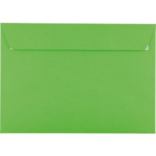 Briefumschlag DIN C4, ohne Fenster, haftklebend, intensive green, 120g/qm, 200 Stück