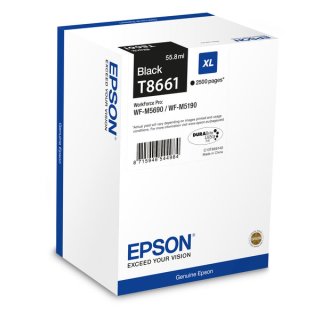 Epson Tintenpatrone schwarz, für WF-M5690 DWF, WF-M5190DW, Inhalt: 55,8 ml, für ca. 2.500 Seiten