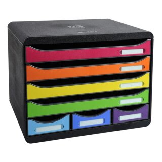 Schubladenbox Exacompta STORE-BOX MINI 7 Schubladen Harlekin
