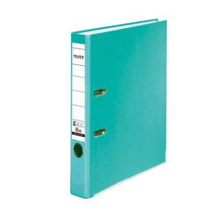 Ordner Recycolor, DIN A4, Kraftpapier, 50 mm, schmal, geklebtes Rückenschild, blau