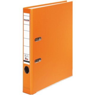 Ordner, DIN A4, PP, 50 mm, schmal, auswechselbares Rückenschild, orange