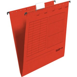 Hängemappe UniReg, für DIN A4, seitlich offen, 230g/qm-Kraftkarton, rot