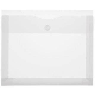 Sichttasche für Format DIN A4 quer, Dehnfalte 50 mm, Klettverschluss, klar transparent, 250 x 330 mm (HxB)