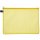 Kleinkrambeutel für Format DIN A5, farbigem Reißverschluss, transparent gelb, 200 x 254 mm (HxB
