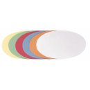 FRANKEN Moderationskarte, Oval, 190 x 110 mm farbig...