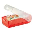 Karteikasten HAN CROCO A7 quer transluzent rot –...
