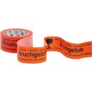 Signal-Klebeband Heckmann Bruchgefahr! 50 mm x 66 m orange