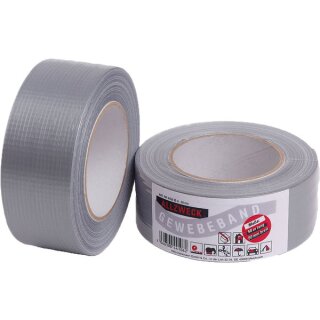Gewebeband Heckmann 50 mm x 50 m silbergrau