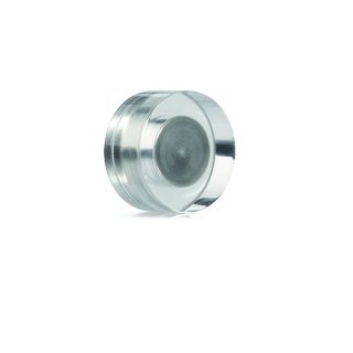 Magnetoplan Design-Magnet Neodym, Ø: 20mm, glasklar aus Acryl-Glas, Haftkraft: 4,8kg, extra stark, Packung à 4 Stück