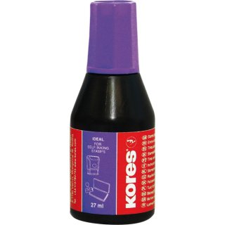 Stempelfarbe ohne Öl, 27 ml, violett, mit Verstreicher