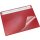 Schreibunterlage DURELLA Soft, 50 x 65 cm, rot, mit austauschbarer Vollsichtfolie und 3-Jahres-Kalender