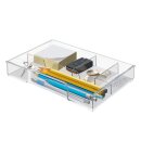 Schubladeneinsatz, transparent, 4 Fächer, für...