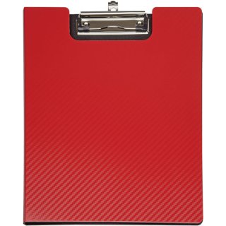 Schreibmappe MAULflexx, DIN A4, aus biegsamem 2-Schicht-Polypropylen, einschiebbarer Aufhängeöse, Bügelklemme mit Griffmulde, Größe: 31 x 24 x 1,3 cm, rot