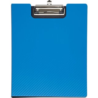 Schreibmappe MAULflexx, DIN A4, aus biegsamem 2-Schicht-Polypropylen, einschiebbarer Aufhängeöse, Bügelklemme mit Griffmulde, Größe: 31 x 24 x 1,3 cm, blau