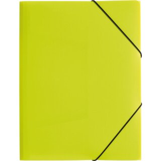 Gummizugmappe, DIN A4, 3 Klappen, Trend, lindgrün