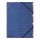 Eckspann-Ordnungsmappe Easy, 12 Fächer, farbige Taben, Beschriftung: 1-12 zusätzlich Beschriftungslinien, blau