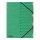 Eckspann-Ordnungsmappe Easy, 12 Fächer, farbige Taben, Beschriftung: 1-12 zusätzlich Beschriftungslinien, grün