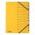 Eckspann-Ordnungsmappe Easy, 12 Fächer, farbige Taben, Beschriftung: 1-12 zusätzlich Beschriftungslinien, gelb