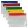 Gleitverschlussbeutel, DIN A5, PE, Zip-Leiste in 5 Farben, transparent, VE = 1 Beutel = 15 Stück