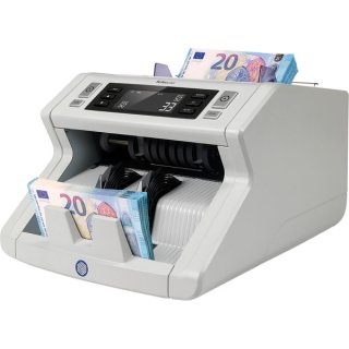 Banknotenzähler 2250, 3fache Prüfung, alle Währungen, zählt bis  zu 1000 sortierte Scheine, Maße: 220 x 295 x 184 mm, grau