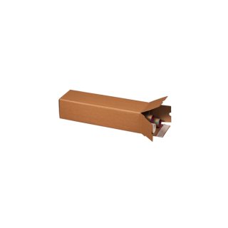 Planbox, DIN A1, quadratisch, doppelte Haftklebung, Aufreißfaden, Innenmaß: 610 x 105 x 105 mm, braun