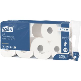 Toilettenpapier Premium, 3-lagig, weiß, mit Prägung