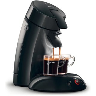 Senseo Kaffeepadautomat HD6554/68, Kaffee Boost Technologie, Brühzeit 2 Tassen: <60 Sek., man. Brühstopp, Abschaltautomatik nach 30 Min., Wassertank: 0,7 l, 1450 W, schwarz