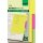 Tab Marker Notes, 94 x 148 mm, sortiert 3 Farben, gelb, pink, grün, VE = 1 Stück = 42 Blatt
