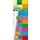 Haftmarker, Folie, Multicolor, 44 x 12,5 mm, 10 Farben im Pocket, VE = 1 Stück = 500 Marker