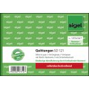Sigel Quittungen SD121 DIN A6 quer, selbstdurchschreibend, 2 x 50 Blatt, fortlaufende Nummerrierung, 1.+2. Blatt bedruckt