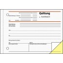 Sigel Quittungen SD122 inkl. MwSt., DIN A6 quer, selbstdurchschreibend, 2 x 50 Blatt, 1.+2. Blatt bedruckt
