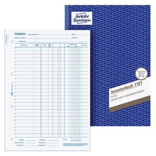 Zweckform Inventurbuch 1101 A4, 50 Originale, 50 Blatt