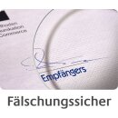 Zweckform Quittung 306 mit MwSt, A6 quer mit Mikroperforation + 1 x Blaupapier, fälschungssicher, 2 x 50 Blatt