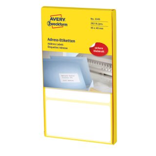 Avery Zweckform Endlos-Etiketten, 98 x 48mm, weiß Zickzack-Falz, 282 Etiketten