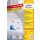 Universal-Etiketten, Inkjet, Laser s/w, Farblaser, permanent, 38 x 21,2 mm, weiß, 25 Blatt + 5 Blatt = 1.950 Stück