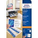 Visitenkarten, unbeschichtet, weiß, 185 g,...