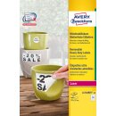 Wetterfeste, ablösbare Folienetiketten, 70 x 37 mm,...