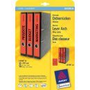 Ordneretiketten bedruckbar, permanent, lang/schmal, rot,...